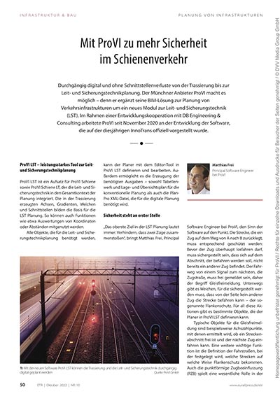 Mit ProVI zu mehr Sicherheit im Schienenverkehr